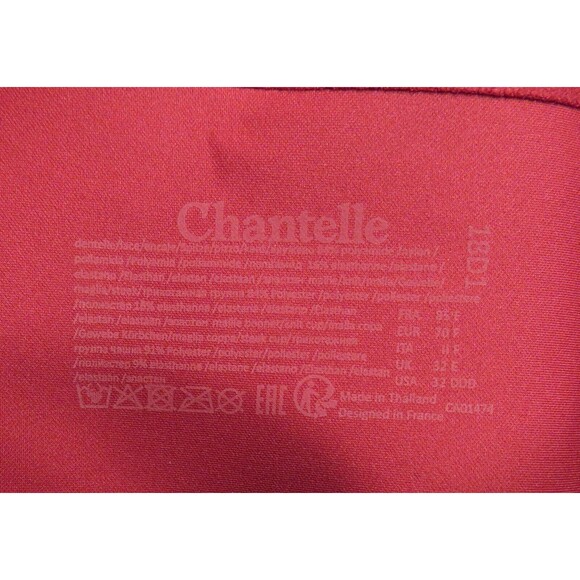 Chantelle Magenta Lace Front Underwire Plunge Bra Size 32DDD - Picture 2 of 10